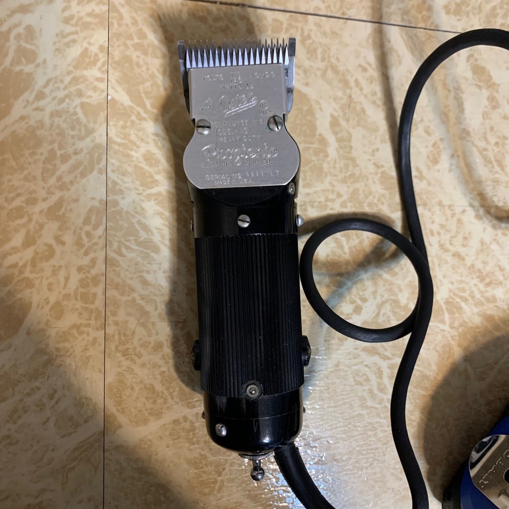 Oster Model 10 Progienic Electric Clipper Heavy Duty Black Made in USA Barber
